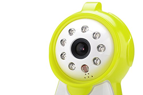 High-Tech Place Baby Monitor - Capteur CMOS 1/3 pouce / Sans-fil / 380 lignes TV / Écran LCD 3,5 pouces / Audio 2 voies / Lecture de la température / Lecteur de musique