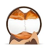 BelaRola Moving Sand Art Liquid in Motion 3D Deep Sea Sandscape Moving Sand Art Picture Wooden Sand Art for Desk Decor and Office Decor(12inch)