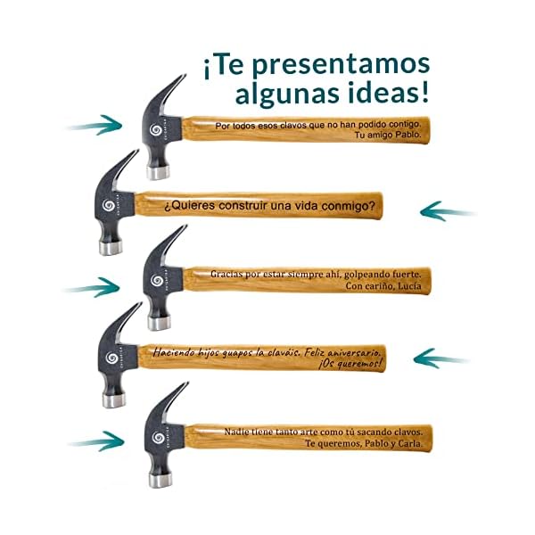 Martillo personalizado Regalos originales para hombre navidad dia del padre e hijo cumpleaños de papa abuelos novio - Imagen 7