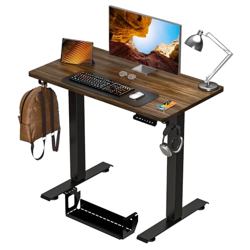 Image of Kingant Standing Desk, 35x20 Inch Electric Height Adjustable Computer Desk
