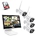 ANNKE WL300 4CH 5MP WiFi NVR Kit de Surveillance sans Fil avec HDD 1TB l'écran LCD 10,1'' et 4×3MP Caméras de Vidéosurveillance 3MP Intérieures et Extérieures,Economiseur d’écran Automatique
