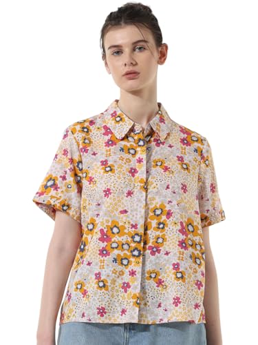Image of ONLY Women's Cotton Floral Regular Fit Shirt