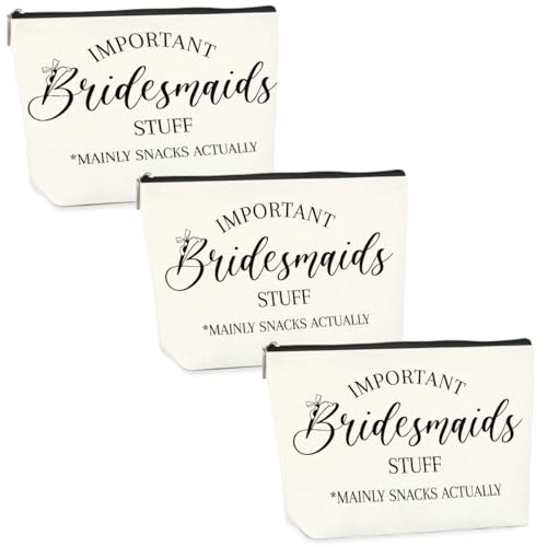 3PCS Wedding Mrs Bridal Shower Gifts Engagement Gifts for Couples Bridal Shower Gifts Wedding Makeup Bag Cosmetic Bag for Women Female Lady Friend Coworker Fiance Gifts Bachelorette Gifts for Bride