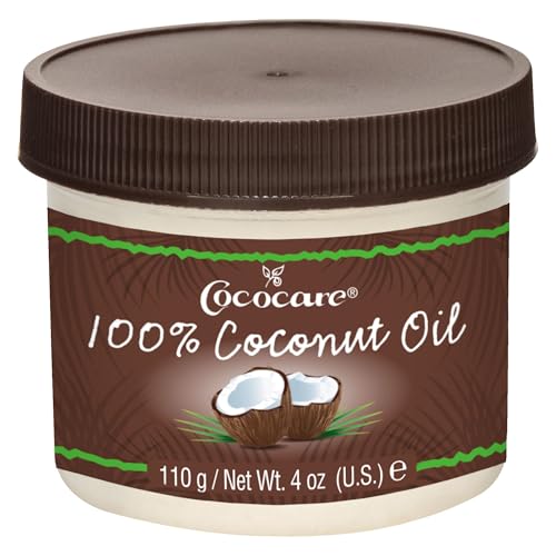 Cococare 100% Coconut Oil - All Natural Coconut Oil for Use on Skin & Hair - Ideal for All Skin Types (4oz)