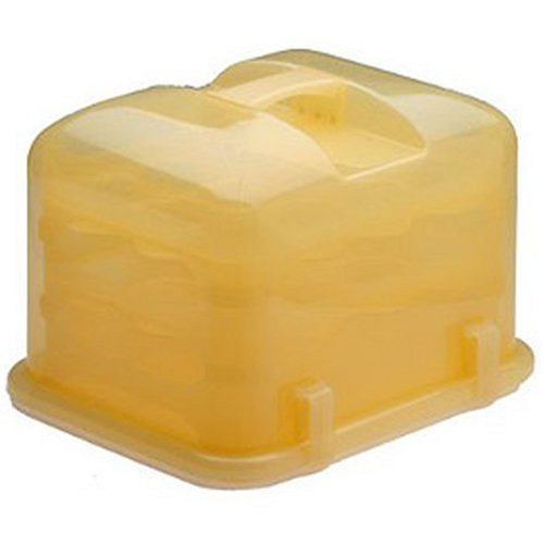 Cupcake Courier 36-Cupcake Plastic Storage Container, Saffron Yellow