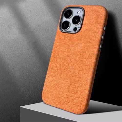 Coque iPhone 14 Pro Max magnétique antichoc or orange pour le quotidien