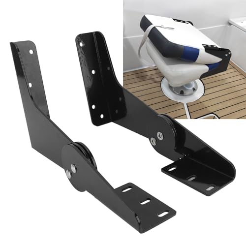 Fabater Boat Folding Seat Hinge, 120 Degree Backrest Support Heavy Duty Boat Seat Hinge Aluminum Alloy Hinges Anti Pinch Hand for Yacht, Marine, Yacht Seat Hinge, Easy Installation
