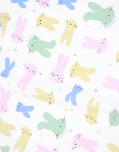 moimoln Soft Cotton Modal Baby Toddler Snug fit Pjs Daily Long Sleepwear Pastel Rabbit 12-18m