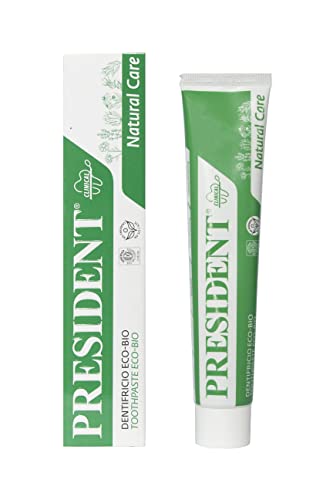 President DENTIFRICIO ECO-BIO senza Mentolo e senza Fluoro. Protezione totale e naturale di denti e gengive. Azione antibatterica e lenitiva naturale - 50 ml