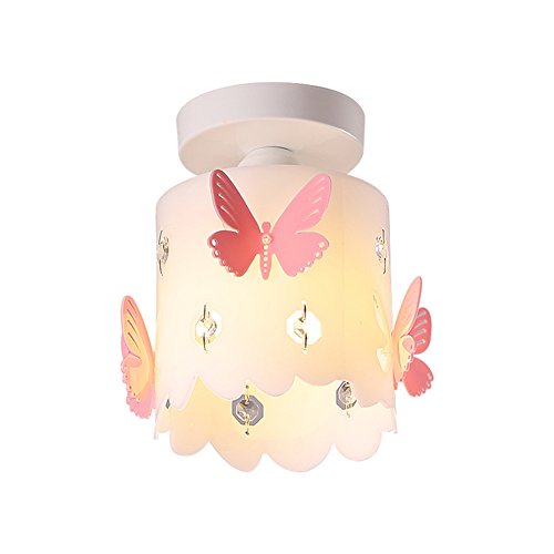 Preisvergleich Produktbild Kinder Cartoon Kreative Deckenleuchte Eisen Schmetterling Deckenlampen Flurleuchte E27 Warmes Licht Balkon Eingang Gang (Lichtquelle nicht inklusive)