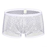 Photo Gallery reachmall boxer da uomo con design traforato e tasca convessa a u di supporto (l bianco) Photo Gallery reachmall boxer da uomo con design traforato e tasca convessa a u di supporto (l bianco)