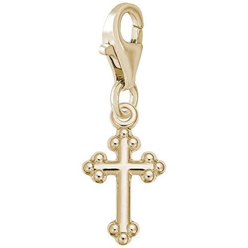 Rembrandt Charms Gold Plated Cross Charm With Lobster Claw Clasp cover
