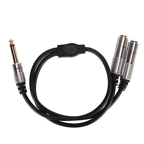 Cable divisor estéreo Y 6.35mm 50cm miniatura 5