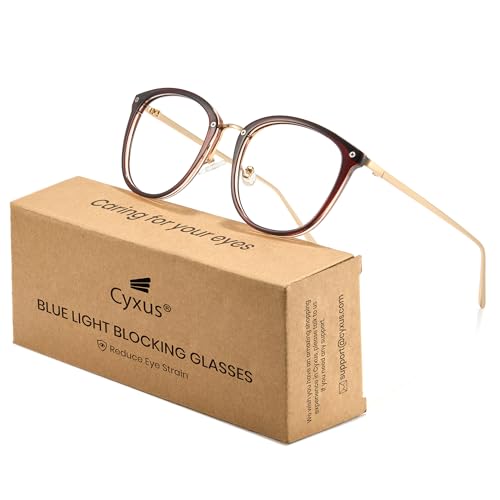 Image of Cyxus Stylish Blue Light Glasses for Woman, Lightweight Computer Glasses for Screen Time Anti Eye Strain for Work, Daily Use