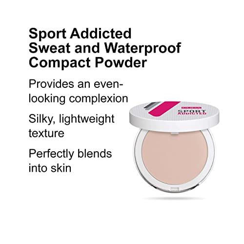 Pupa Milano Sport Addicted Sweat And Waterproof Compact Powder - Creamy Formula - Conceal And Blur Imperfections - Buildable Coverage For Perfect Finishing Touch Of Color - 003 Warm Beige - 0.246 Oz #TOP1