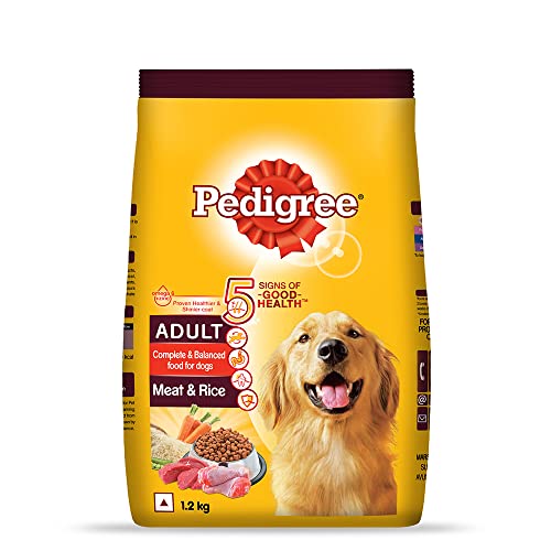 Pedigree Adult Dog Food, Meat with Rice, 10 kg