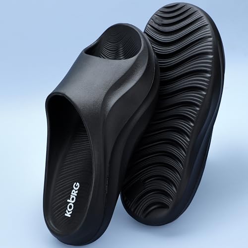 Image of KOBURG Milan Slides for Men| Stylish Trending | Comfortable | Super soft | Lightweight | EVA Sole | Casual Slider | Slippers | Flip Flops for Men KF-484