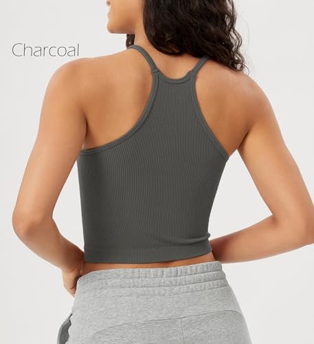 image for ODODOS Women's Crop 3-Pack Washed Super Soft Lightweight Rib-Knit Cami
