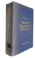 Webster's Biographical Dictionary 0877792437 Book Cover