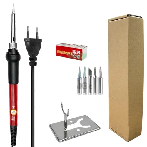 60W Adjustable Temperature Electric Soldering Iron Kit 220V 110V Welding Solder Rework Station Heat Pencil Tips Repair Tools New 2025 Reliable Electronic Component, Precision, Stable Performance