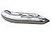 Newport 9ft 6in Del Mar - Inflatable Dinghy Boat - Transom Sport Tender Boat, 4 Person - 10 Horsepower - USCG Rated, White/Gray, (20M1000018)