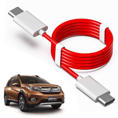 Image of Auto Pearl Type-C Super PD-02 Data Cable Type-C to Type-C, PD Data Sync Fast Charging Cable, All Type C Devices, RED, 1 Meter Compatible with BRV