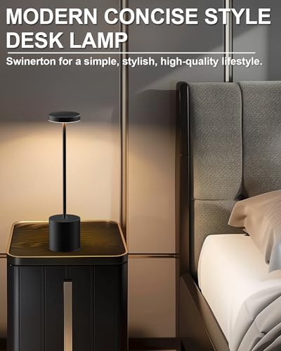 Swinerton 9062S Cordless Table Lamp Set Of 2, Rechargeable 5000Mah Battery Powered Outdoor Table Lamps thumb #3