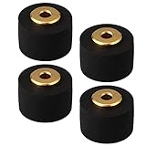 Yibuy 4PCS 10x6x2mm Rubber Recorder Press Belt Pulley Cassette Pinch Roller