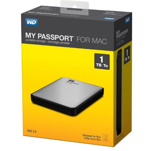 Wd 1Tb Silver My Passport For Mac Portable External Hard Drive - Usb 3.0 - Wdbluz0010Bsl-Nesn #TOP6