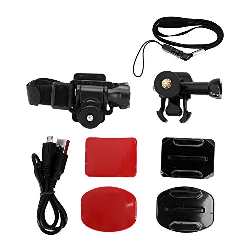 Filmadora de vídeo com suporte de alta definição para esportes ao ar livre DV câmera de ação câmera