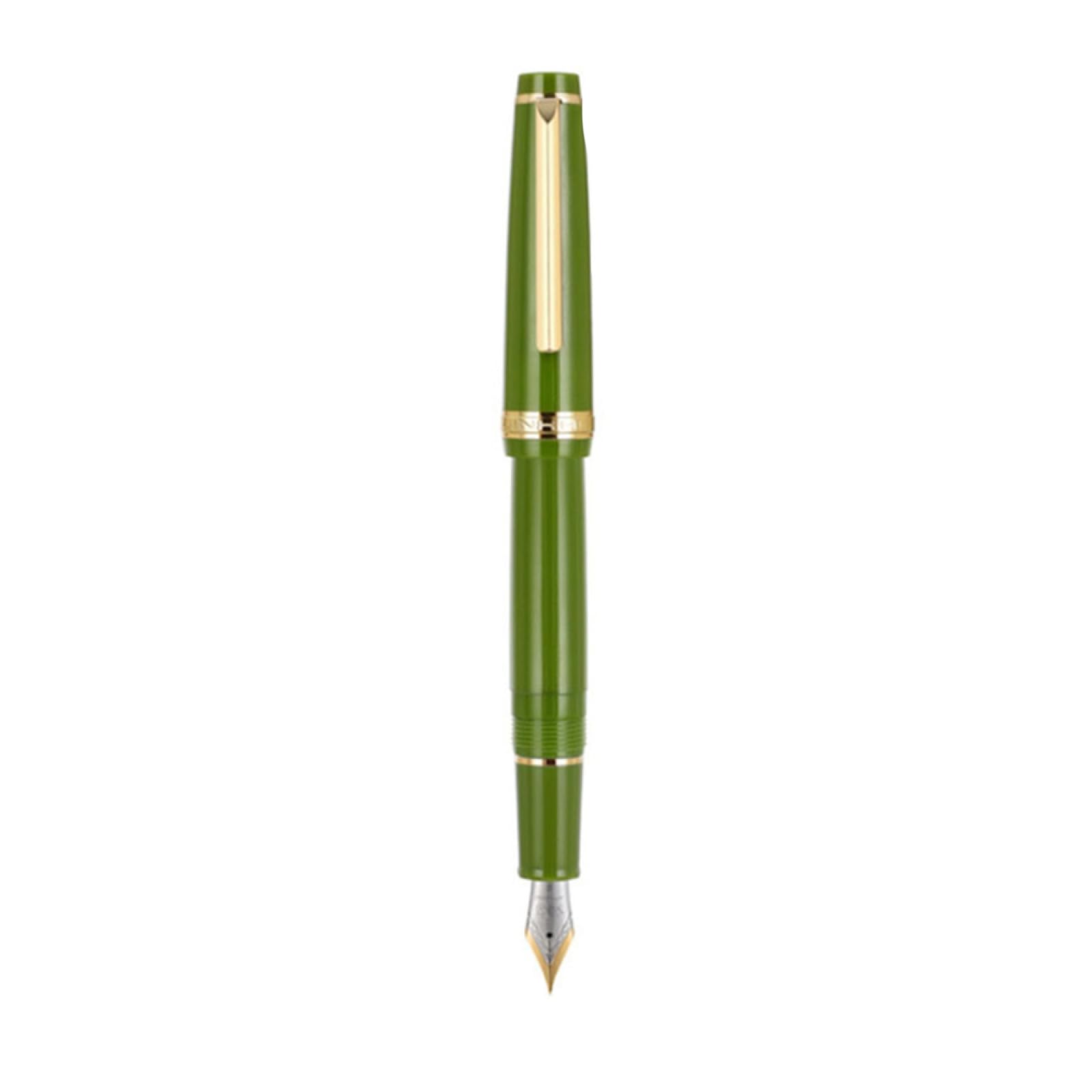 WANSUPYIN Deep Green Acrylic Fountain Pen W/onverter F 0.5mm Nib Writing Pen b
