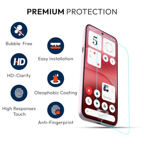 Image of KAPAVER EasyDo Film Screen Guard Protector for Nothing Phone 4a (Clear- 2 Pack)