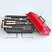 Produktbild NAWA BBQ Grill Klassischer für ältere Augen, Rot mit Deckel und Stativ mit Rollen 48x30x26 cm rot
