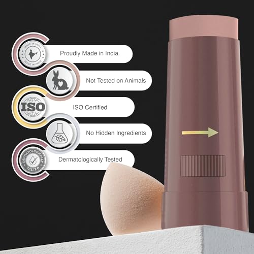 Image of Olivia Instant Waterproof Makeup Stick with SPF 12-05 Touch & Glow | 3-in-1 Foundation, Concealer & Moisturizer | Sweatproof, Long-Lasting Base Makeup | Evens Skin Tone & Hides Blemishes