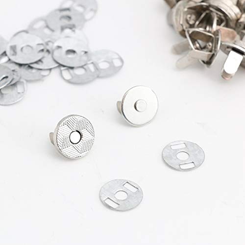 差込式 薄型マグネットホック マグネットボタン レザークラフト バッグ ボタン ホック 10組セット