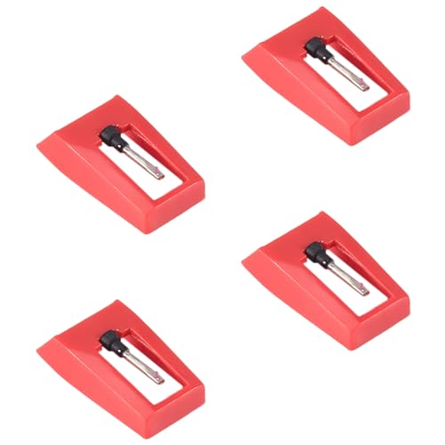 Kqcibz 4 Pcs Record Player Needles, Universal Replacement Stylus Needles Replacement Stylus Needles for Vinyl Record Player
