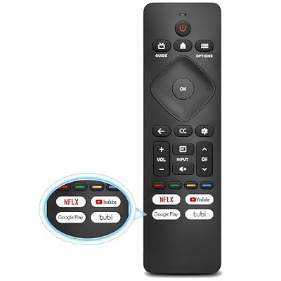 Replacement for Philips TV Remote, Universal Smart Remote for Philips Android/Google TV