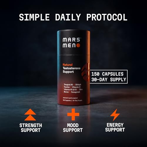 Image of Testosterone Booster for Men - Natural Supplement Premium Tongkat Ali, Fenugreek, Shilajit & Boron - Male Support - Libido, Energy & Muscle Growth Support - 30 Servings