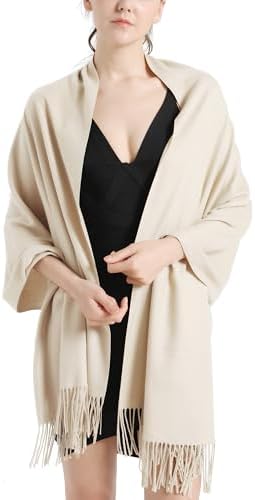 Pashmina Scarf and Shawl - Soft Women Pashminas Wrap for Wedding Evening Party dresses