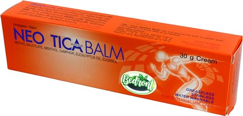 Neo-Tica Balm (30 G) for Massage and Relaxation, Sports Activity. Promotes Healthy Bones and Joints. Made in Thailand.