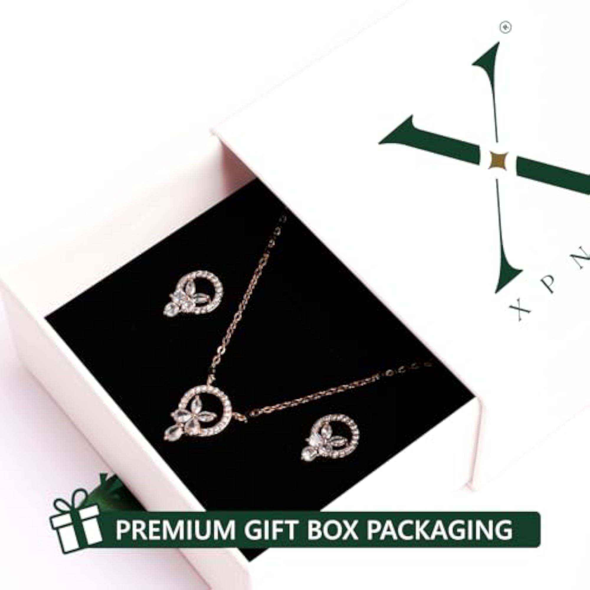 Mangalsutra Pendant Set for Him & Her with American Diamond & Traditional Beads