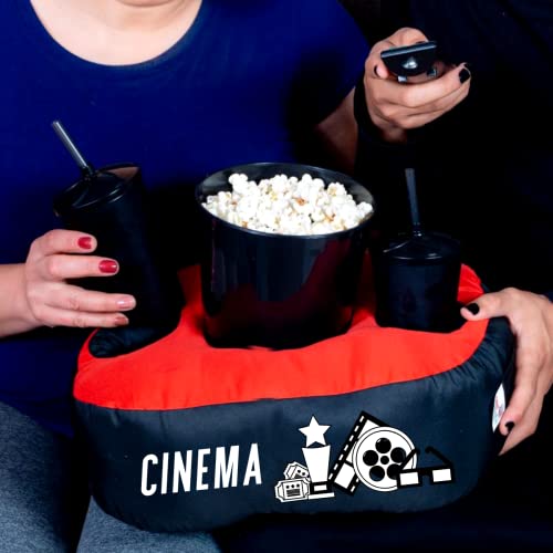 Almofada Porta Pipoca Bicolor Cinema