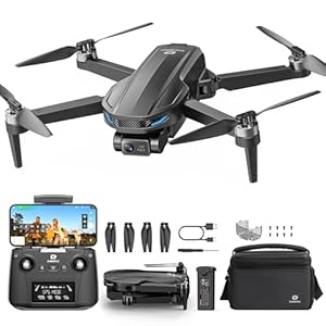 DEERC D65 Drones con Camara 4K EIS y Cardán de 2 Ejes para Adultos,249 g, GPS Sígueme, Tiempo de Vuelo de 26 Minutos,Transmisión de imágenes 5G,Retorno Inteligente,C0,Pour Débutants,Caméra avec