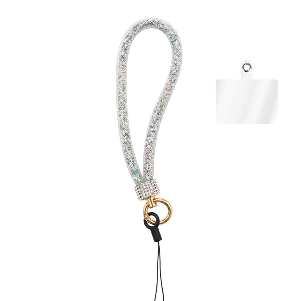 Luxury Crystal Wrist Strap Mobile Charm – Glitter Hand Strap with Rhinestone Ring Holder, Detachable Phone Lanyard for iPhone, Smartphones, Keys & Bags-image-36