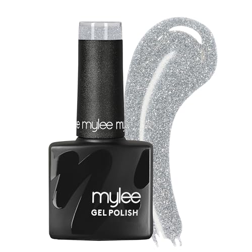Mylee Gel Nail Polish 8ml [Gatsby ] - UV/LED Soak-Off Nail Art Manicure Pedicure for Professional Salon & Home Use [Fine Glitter Range] - Long Lasting & Easy to Apply
