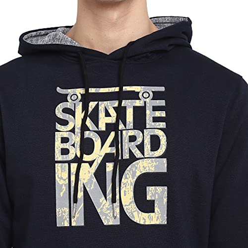 Image of Deniklo Mens Polyester Hooded Neck Sweatshirt