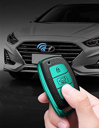 ontto Autosleutel hoes cover voor Hyundai IX20 IX30 IX35 I10 I40 Tucson Santa Fe Ioniq Kona Accent YC Sonata sleutelhoes… - Image 5