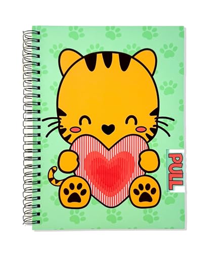 Motion Crafts Animation Notebooks | Cute Spiral Notebook | A5 Size 6.5in x 8.75in | 160 pages | 80 Sheets Smooth, durable, and bleed-resistant 90lb lined inner pages | Interactive cover that brings your imagination to life | Creative Companion for journaling, notes, or crafting (Jungle Jots)