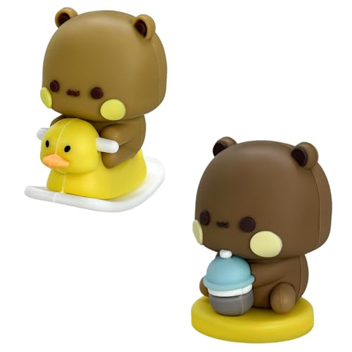 SHMZK 2 PCS Figurine Car Dashboard Ornament, Bear Statue Dashboard Decoration, Cartoon Bear Statue...