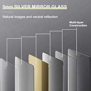 YOSHOOT Rustic Wooden Framed Wall Mirror, Natural Wood Bathroom Vanity Mirror for Farmhouse Decor, Vertical or Horizontal Hanging YOSHOOT Rustic Wooden Framed Wall Mirror Natural Wood Bathroom Vanity Mirror for Farmhouse Decor Vertical or Horizontal Hanging